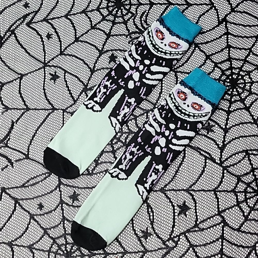 Barrel The Nightmare Before Christmas Halloween Horror Socks Size OS